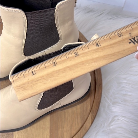 SAM EDELMAN l Thelma Chelsea Tan Ankle Boot Square Toe Elastic Side Panels Sz. 6 - Picture 6 of 13